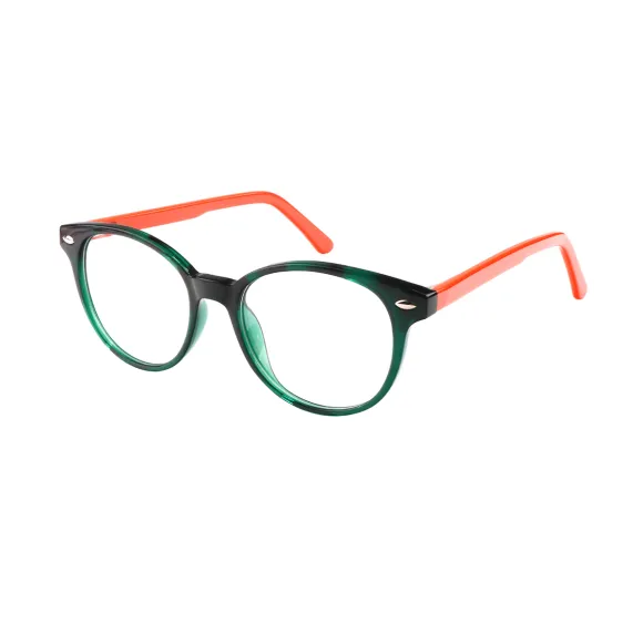 round green eyeglasses